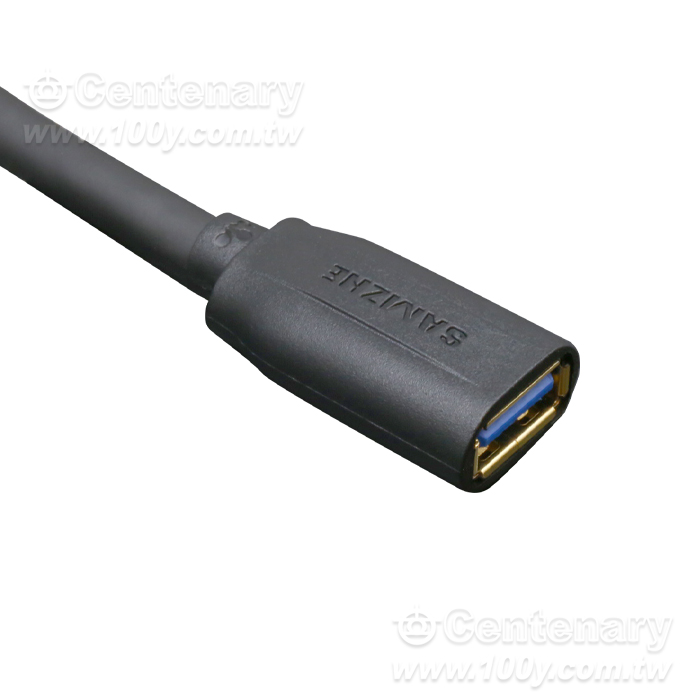 USB3.0-A(M/F)-3M-金色黑線 - 118200 產品圖片