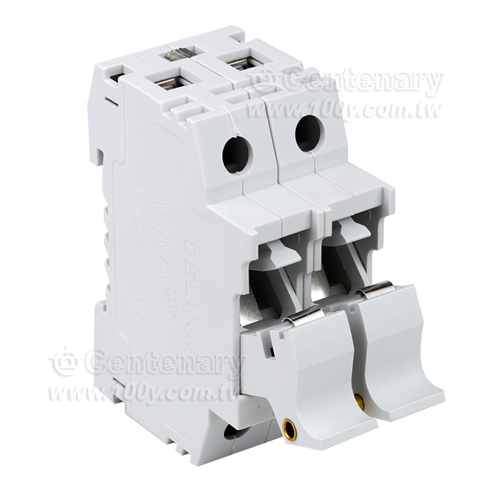 軌道保險絲座 10*38帶LED燈  32A/500V - 102787 產品圖片