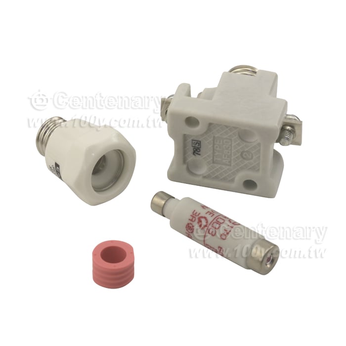 瓷器保險絲+座 3A/600V - 104087 產品圖片