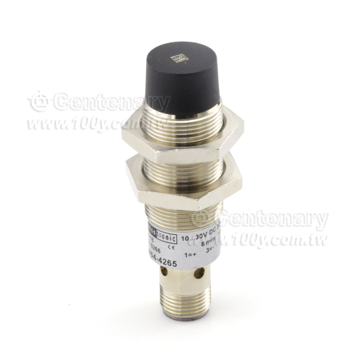 DC-3 Wire-Standard Brass, Nickel Plated(BN), Cylindrical, Threaded, 10-30VDC, 250mA, LED For Output Energized - 118276 Product Image