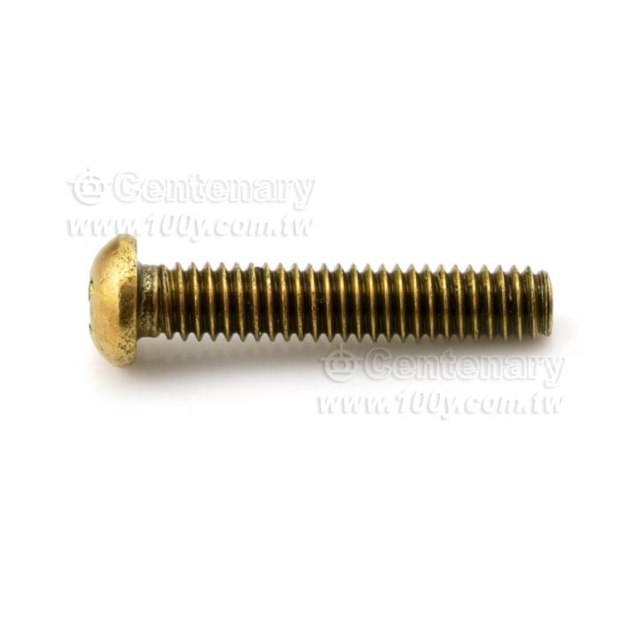 圓頭⊕字銅螺絲 M6*20 - 120162 產品圖片