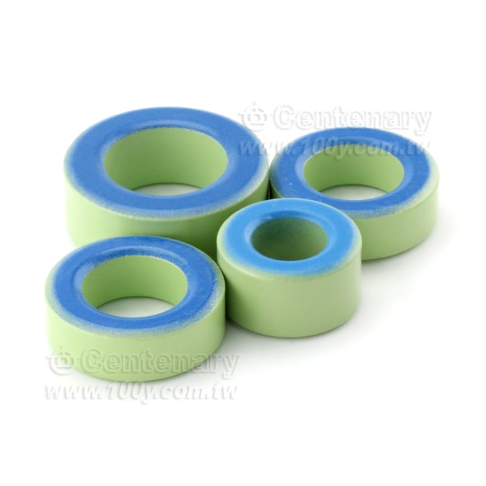 鐵粉芯磁環，綠藍環￠外26.9*內徑14.5*厚6.4*高14.5mm - 119331 產品圖片