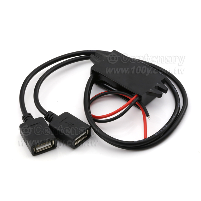 DC-DC降壓模塊 DC12V轉5V/3A   雙線輸出 雙USB母頭 - 119291 產品圖片