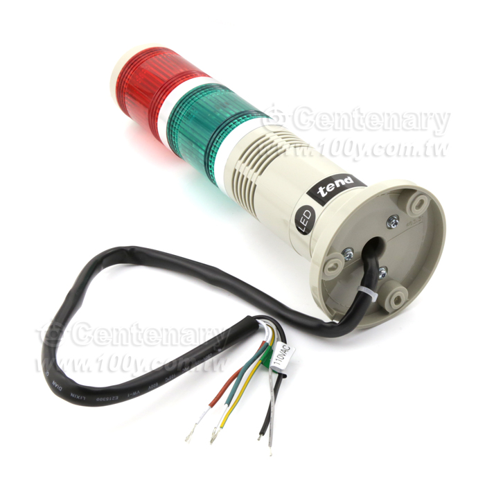 φ50mm盤式二層蜂鳴警示燈 110VAC - 120694 產品圖片