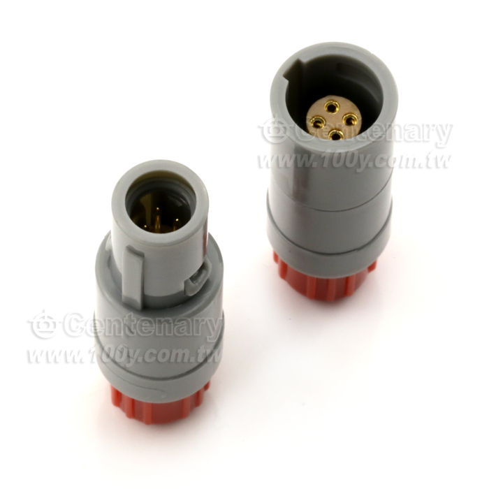 推拉自鎖連接器 4P 黑 - 121426 產品圖片