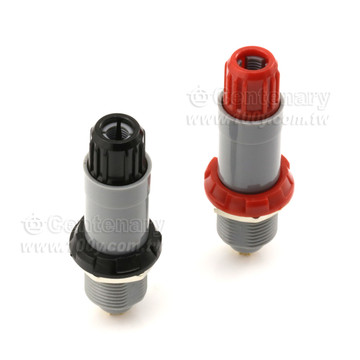 圓形推拉自鎖塑料連接器 5P 藍色 - 121434 產品圖片
