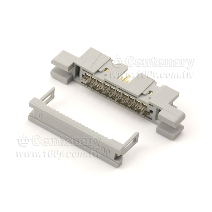 20P簡易壓排公頭 P:2.54mm(定位孔)【ROHS】 - 30384 產品圖片