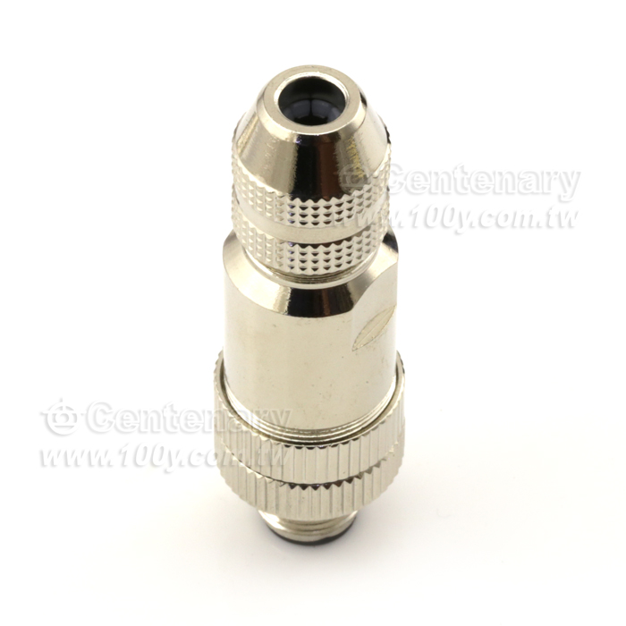 M12 Connector 180 Degree, Male, Shieldable, Screw Termination, Sold Termination on 12 POL - 122065 Product Image