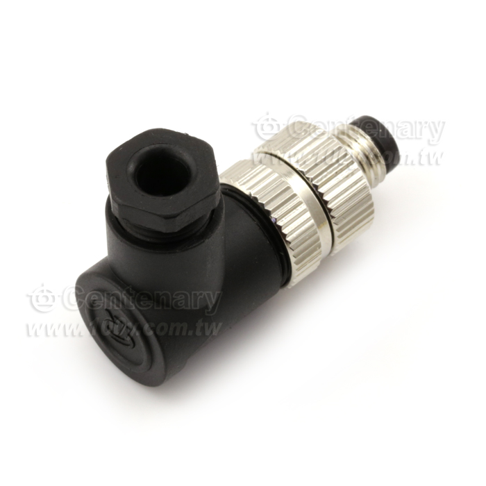 4P Male M8 Angled Sensor Waterproof Connector - 121959 Product Image