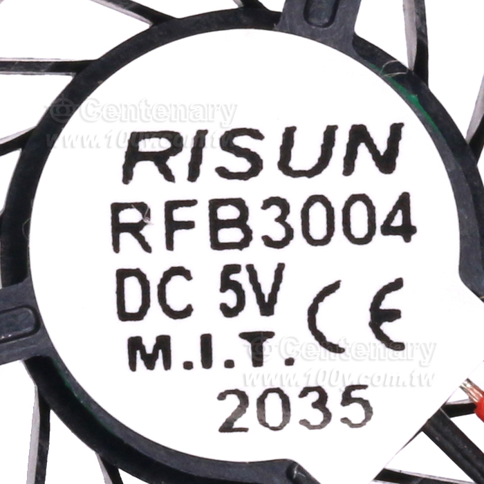 微型薄側流扇 DC5V 57mA(max:70)30*30*4.5mm - 123666 產品圖片