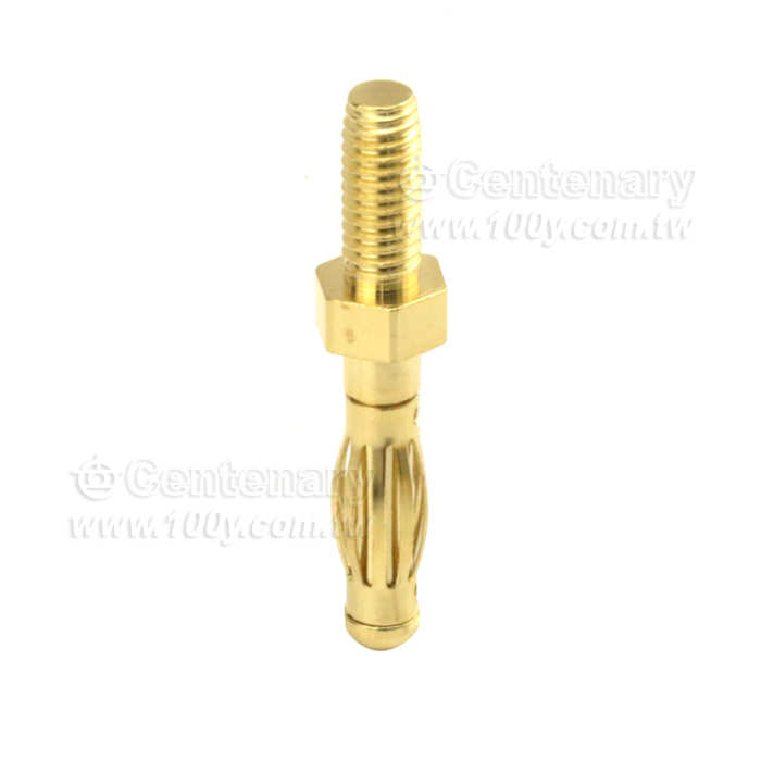 M4*9.5mm  總長29.5mm 香蕉插頭 - 122704 產品圖片