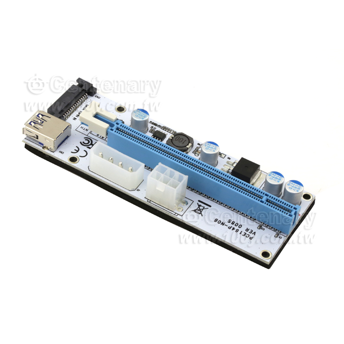 PCI-E 1X轉16X顯卡轉接線  USB3.0 - 123691 產品圖片
