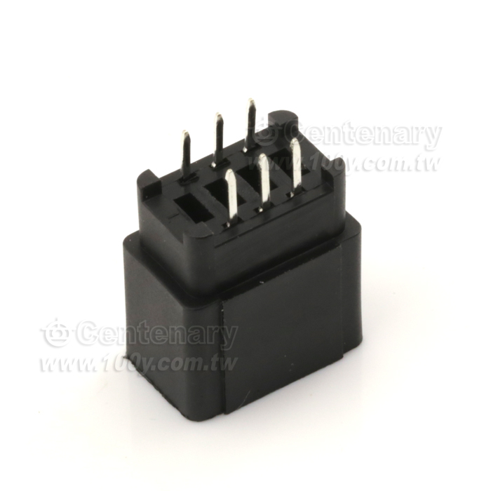 NDK野口 金手指PCB插槽母座-無耳 鍍半金1U   2*3P - 123786 產品圖片