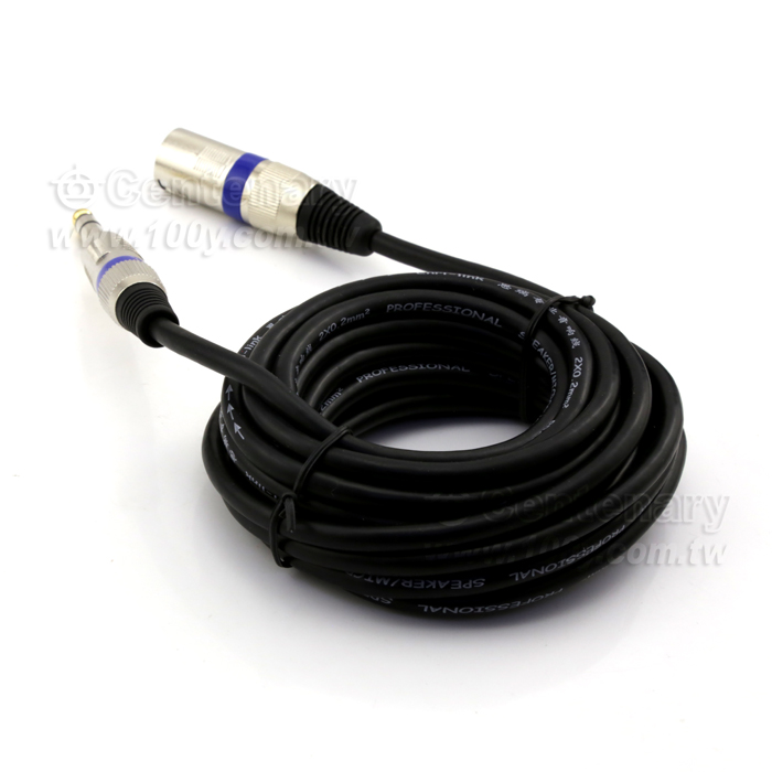 25/5000   6.5 turn cannon 6.35 turn cannon third core TRS balanced audio line - 123669 Product Image