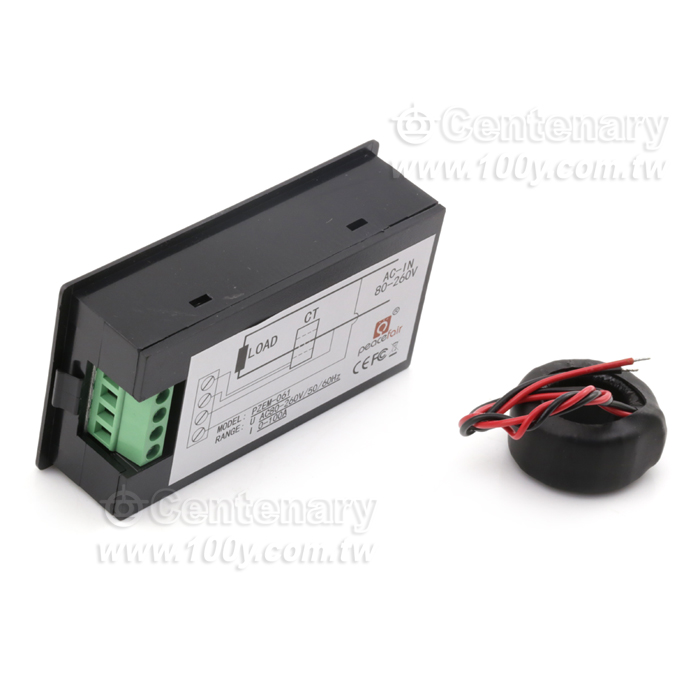電流/0-100A 電壓80-260V 交流多功能表頭 +線圈式CT  （電流+電壓+功率+電量表） - 123726 產品圖片