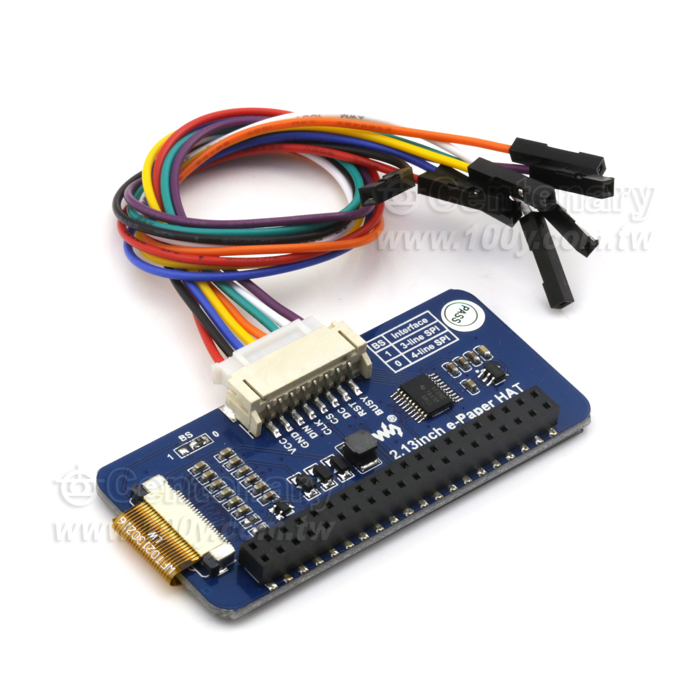 2.13" 電子墨水屏模塊 紅黑白三色顯示模塊  兼容Arduino - 124938 產品圖片