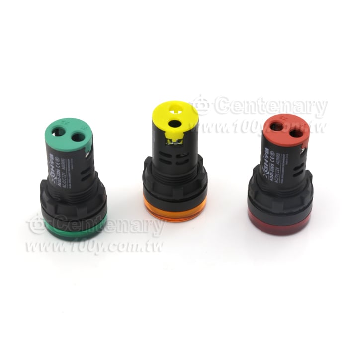 LED電源指示燈 22mm AC220V 綠色 - 131217 產品圖片