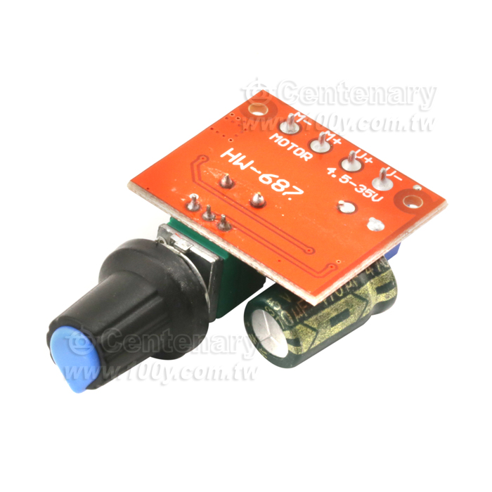 PWM直流電機調速器5-35V調速開關 5A LED調光器 - 124617 產品圖片