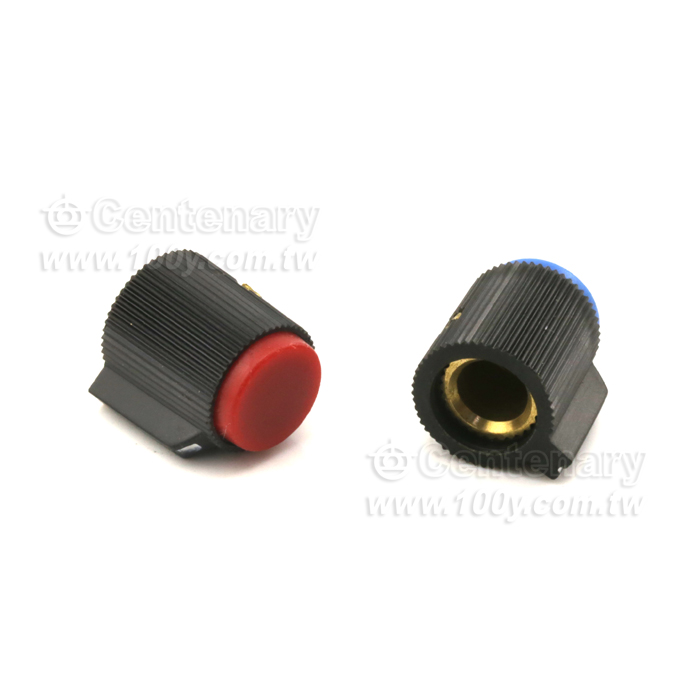 黑蓋子/黑旋鈕 直徑6.0mm - 125456 產品圖片