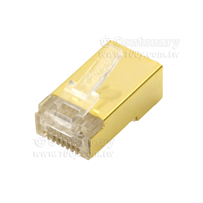 Cat.6 RJ45 8P8C 全鍍金 純銅網絡水晶頭  - 123645 產品圖片