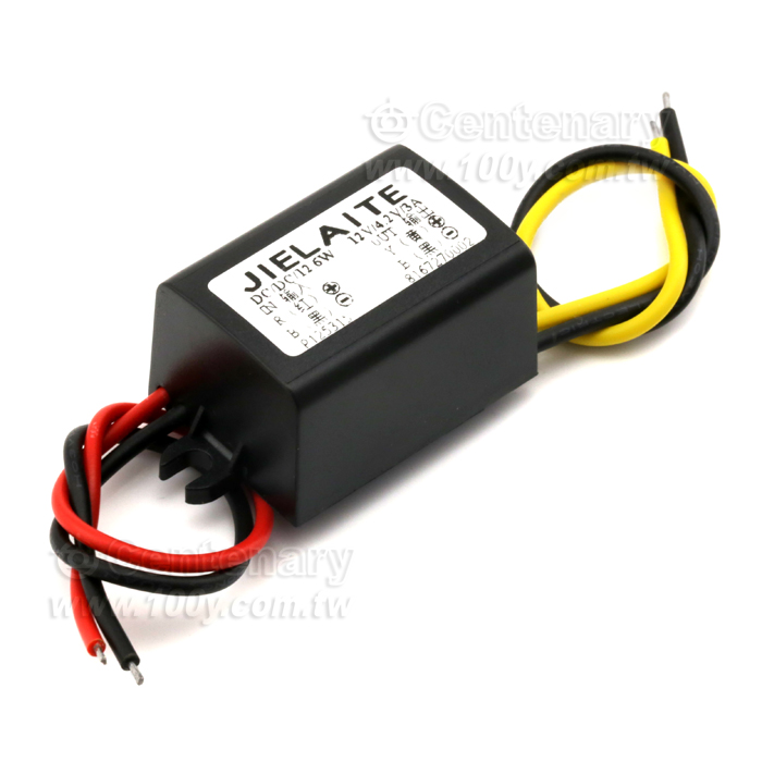 DC-DC降壓模塊 12V轉4.2V/3A 黑塑膠殼 - 125638 產品圖片