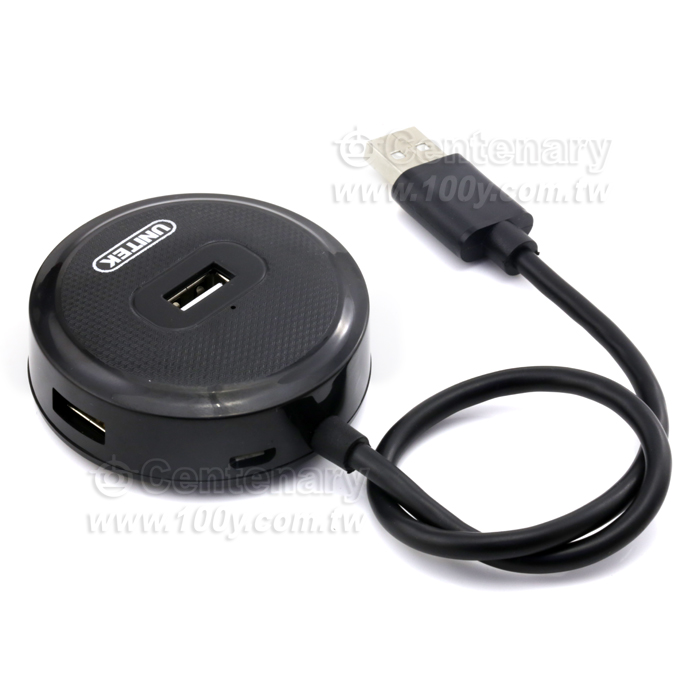 優越者_4口 USB2.0 圓形集線器 0.3M (一分四集線器） - 126279 產品圖片