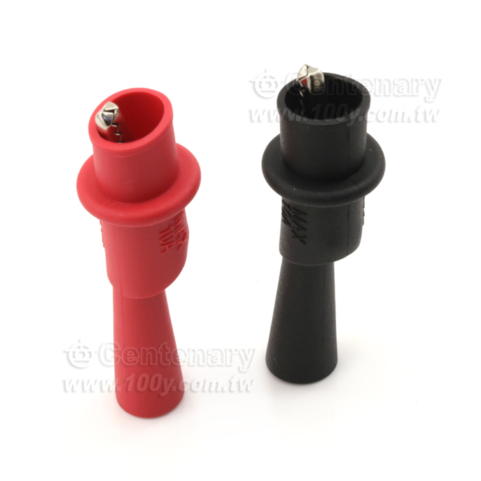 crocodile clip (Red + Black) - 126699 Product Image