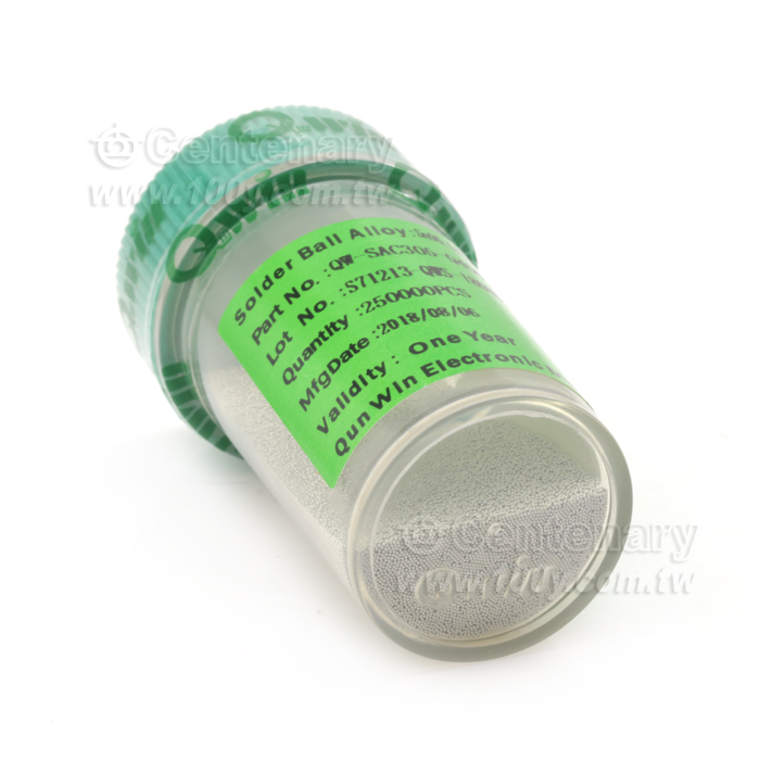 群威BGA SAC305無鉛錫球(0.4MM )250K/瓶 - 128005 產品圖片
