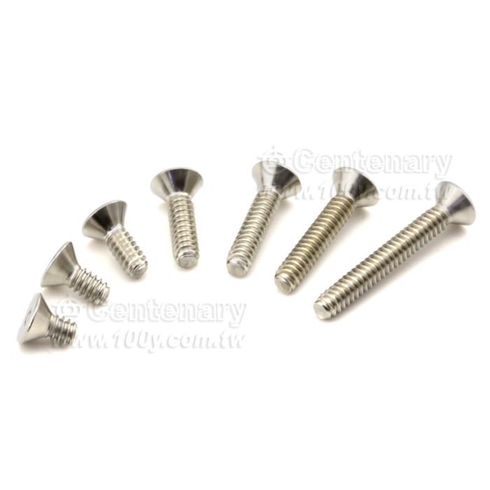 螺紋直徑:6#=3.5mm 全長L:6.35mm - 127411 產品圖片