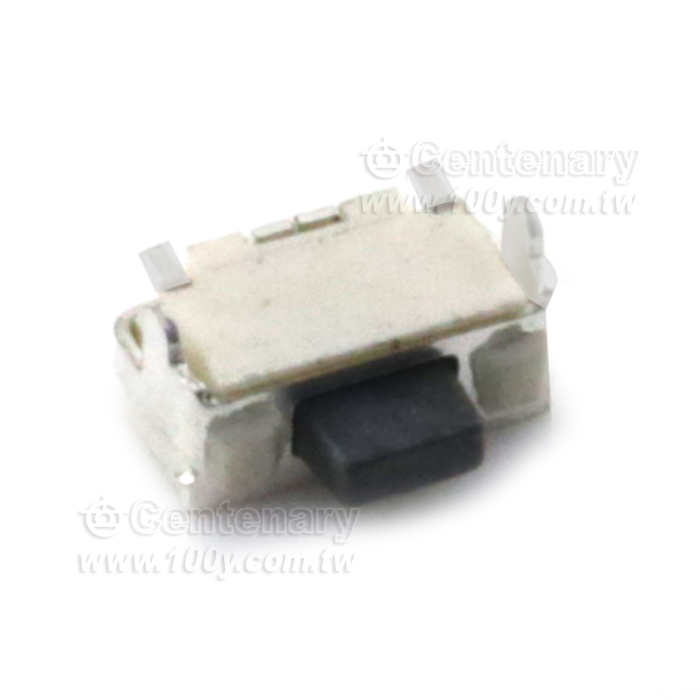 輕觸開關 2*4*3.5 外形尺寸:1.85*4.6mm 黑色頭 - 125674 產品圖片