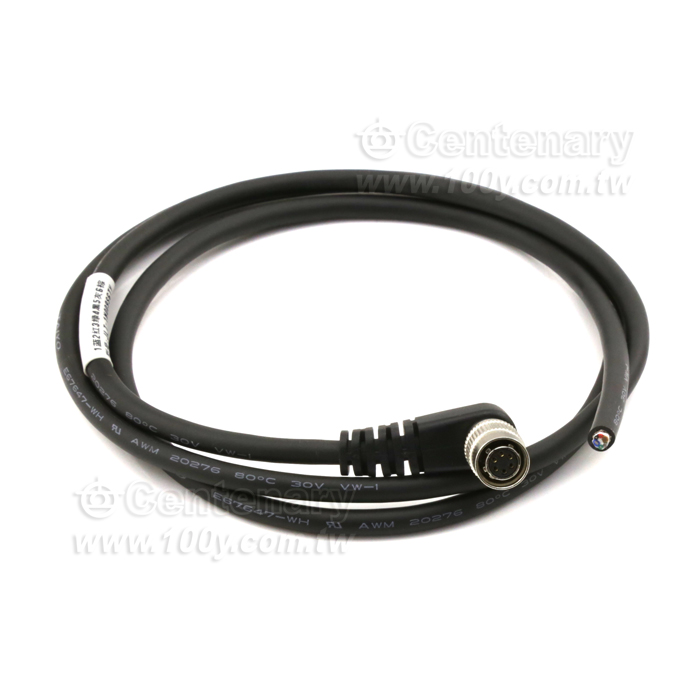 彎頭工業相機電源6芯90度直角連接線1M - 128168 Product Image