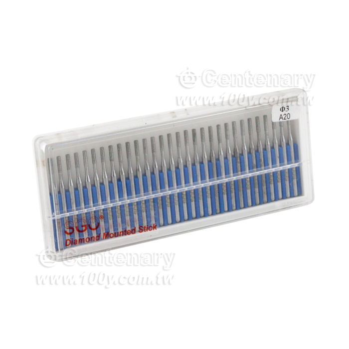臺灣SGO金剛石磨頭-套裝柄徑3mm - 128108 產品圖片
