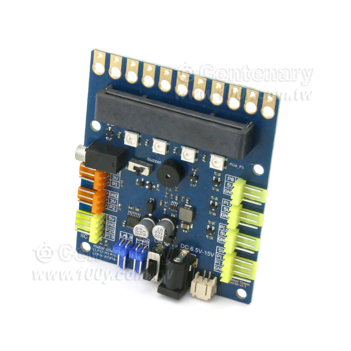 micro:bit 電機驅動擴展板  v3.1 Javascript、Python 圖形化編程 - 128611 產品圖片