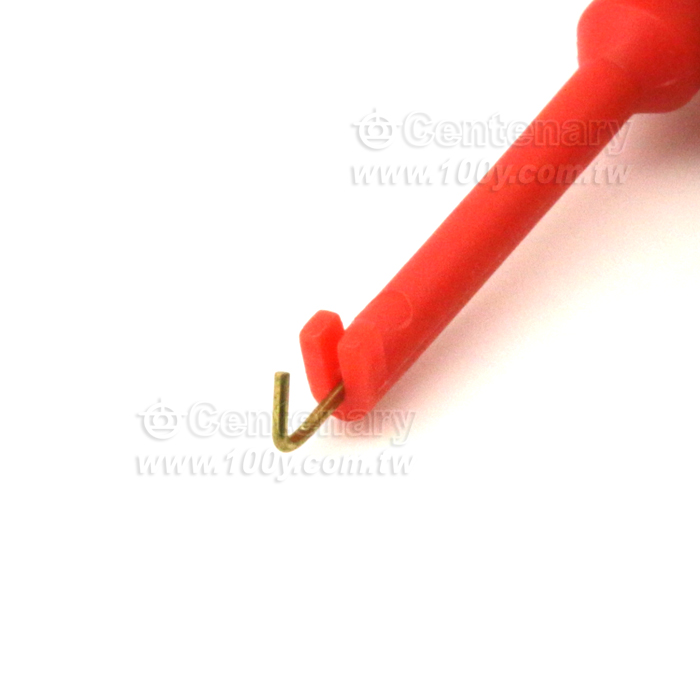 測試鉤夾電路測試鉤夾IC夾尾部2mm插孔鏈接（紅黑各一支） - 128852 Product Image
