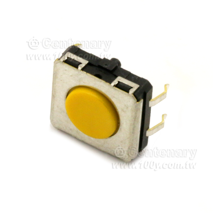 觸動開關 黃色 SPST-NO  0.05A/24V - 128410 產品圖片