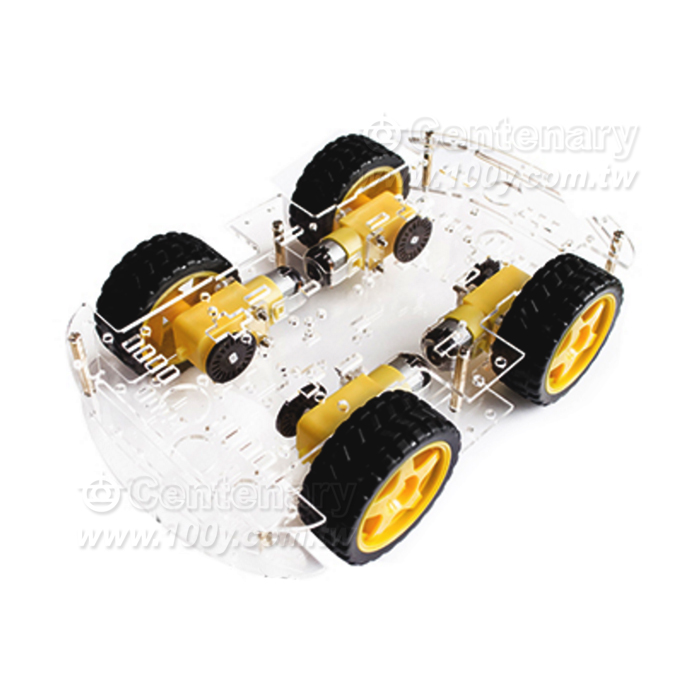 4WD 智能小車 雙層 4輪驅動力十足  （帶磁性） - 128602 產品圖片