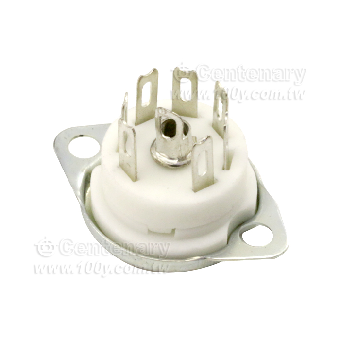 陶瓷小七腳電子管座 鍍錫（銀色） For: 6J1 6J2 6Z4 EAA91 6X4用 - 126257 產品圖片