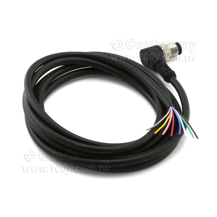 8P Male M12 Sensor Waterproof Cable - 120510 Product Image