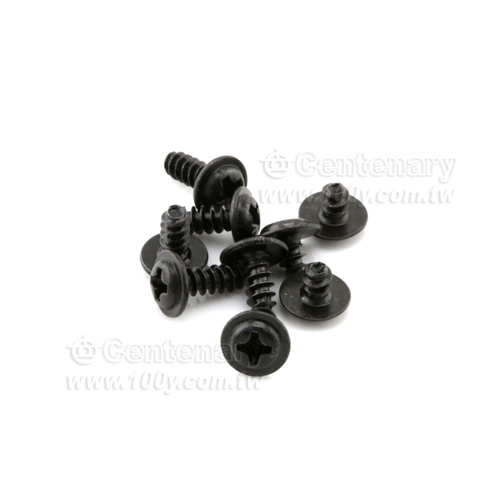 圓頭平尾⊕字黑鋅螺絲 M3*8mm - 120846 產品圖片