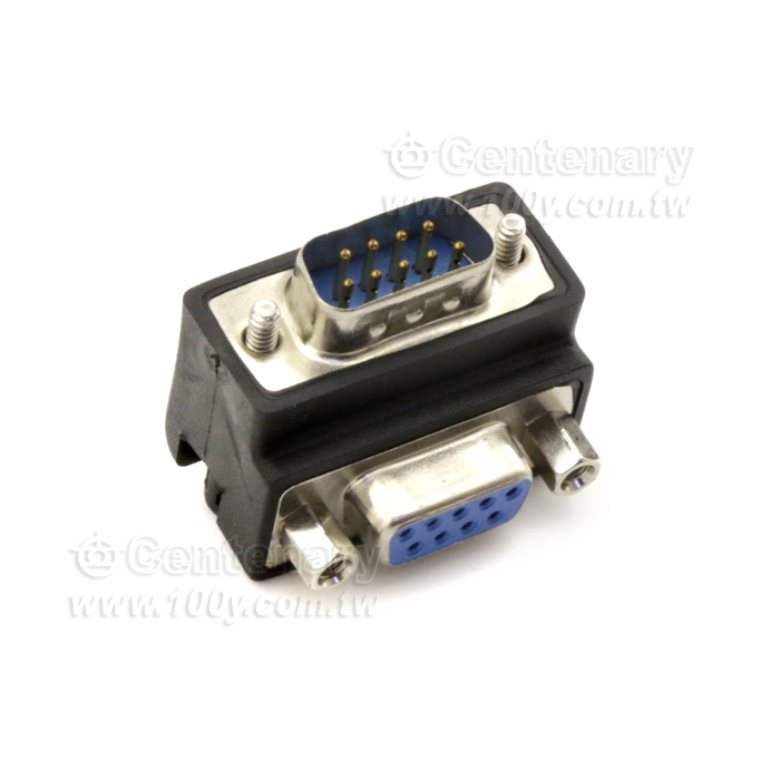 9P 公對母 90度轉接頭 - 127974 產品圖片