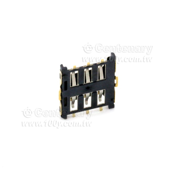 插拔式 Nano-SIM卡座6P 微卡卡座 手機卡槽 抽拉式  鍍金 - 126289 產品圖片