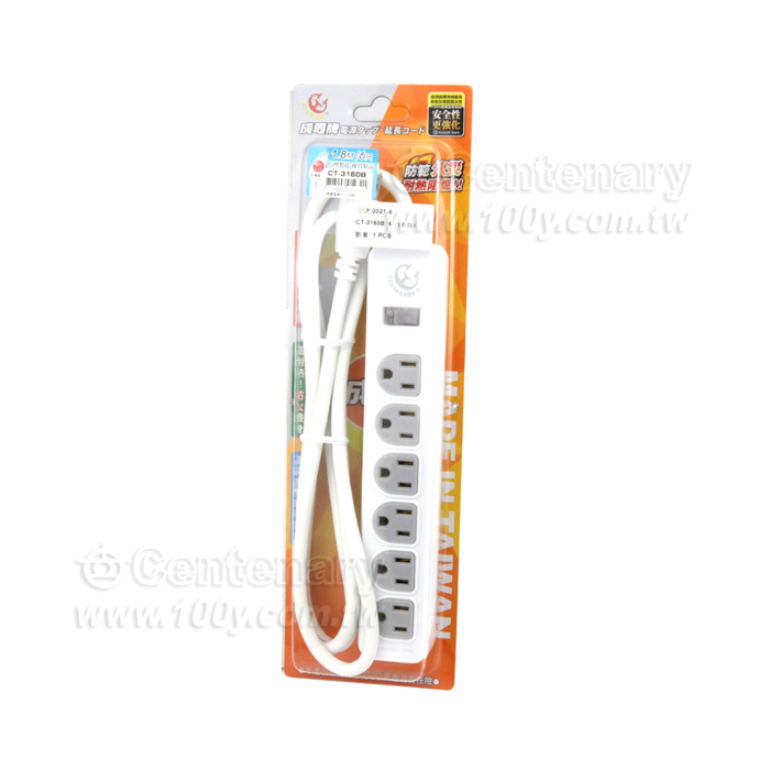 3P*6 AC Power Strip - 129394 Product Image