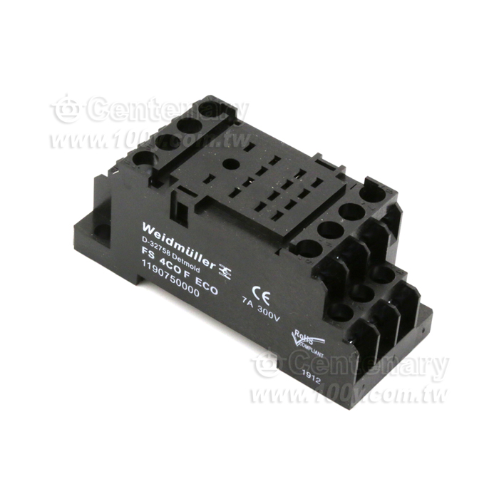 4路繼電器腳座 (有保護蓋) - 129462 產品圖片