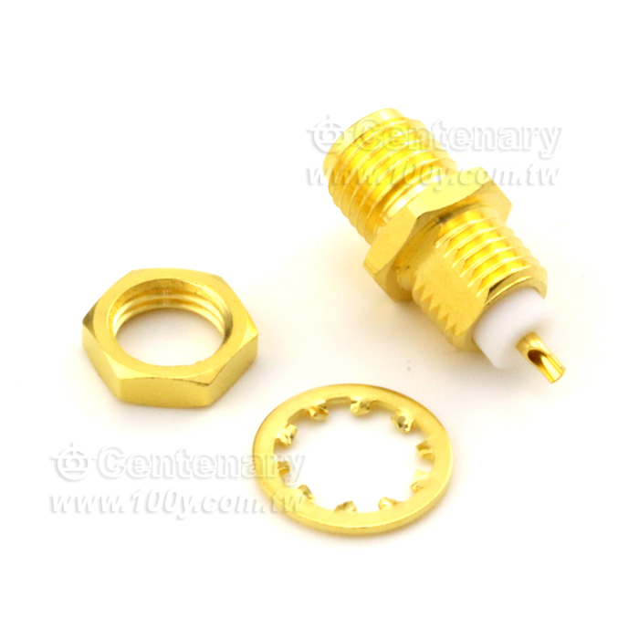 SMA Female Bukhaed 鍍金 18Ghz VSWR1.2 - 105157 產品圖片