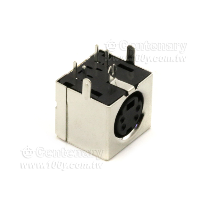 Mini DIN 4P 母-鐵殼 - 3847 產品圖片