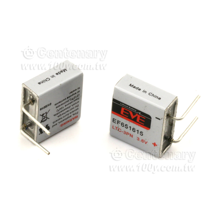 EVE-鋰電池 LTC-3PN 3.6V/400mAh 彎腳 - 130026 產品圖片