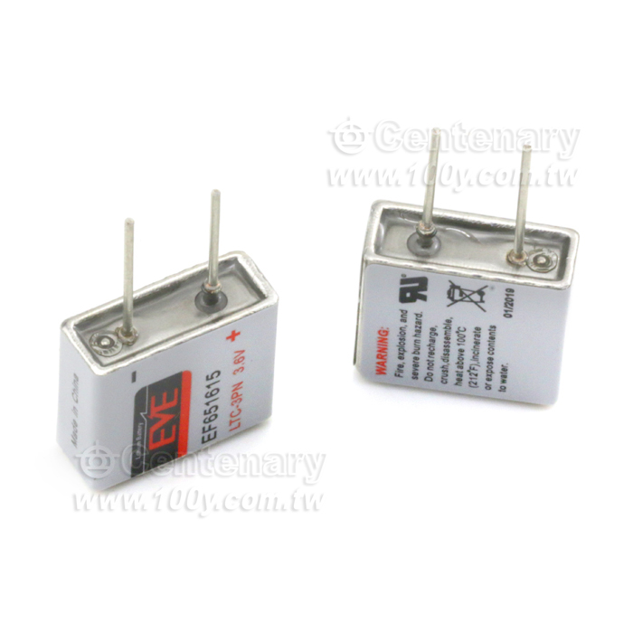EVE-鋰電池 LTC-3PN 3.6V/400mAh 直腳 - 130027 產品圖片