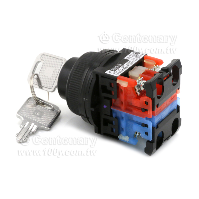 Fuji Electric_附鎖選擇開關 2段1NO+1NC - 130761 產品圖片