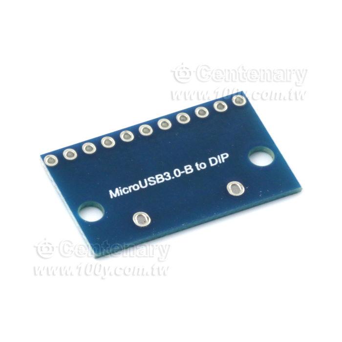 MicroUSB3.0母座轉DIP-轉接板 16.5*27.8mm - 131018 產品圖片