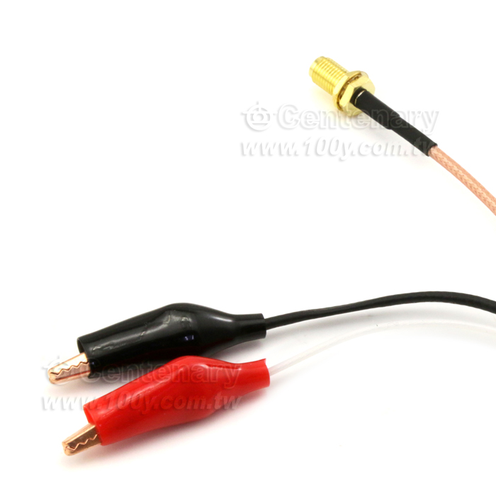 TEST LEAD-SMA(F) Crocodile clip CABLE  L:1M - 131408 Product Image